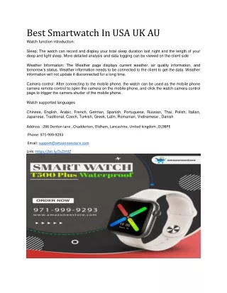 smart watch usa