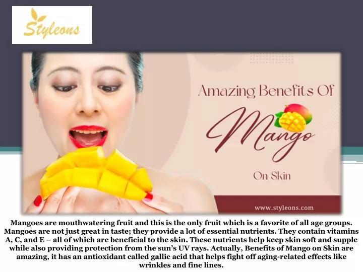 mangoes are mouthwatering fruit and this