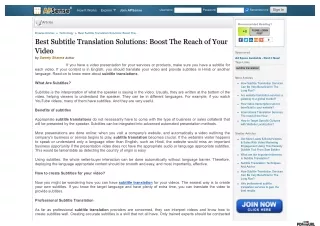 Best Subtitle Translation Solutions Boost The Reach of Your Video
