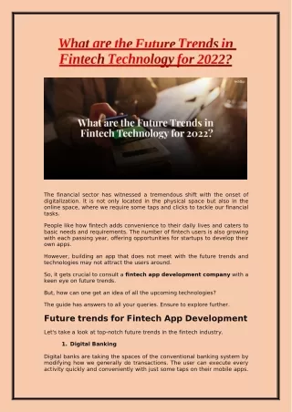 the financial sector has witnessed a tremendous