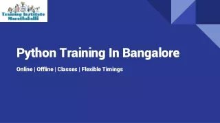 Python Training In Bangalore