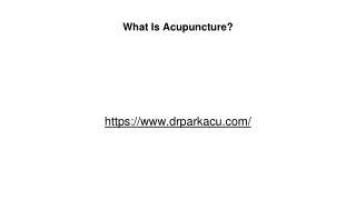 What Is Acupuncture_