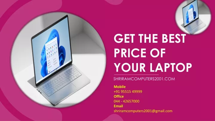 get the best price of your laptop