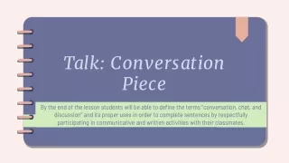 talk conversation piece