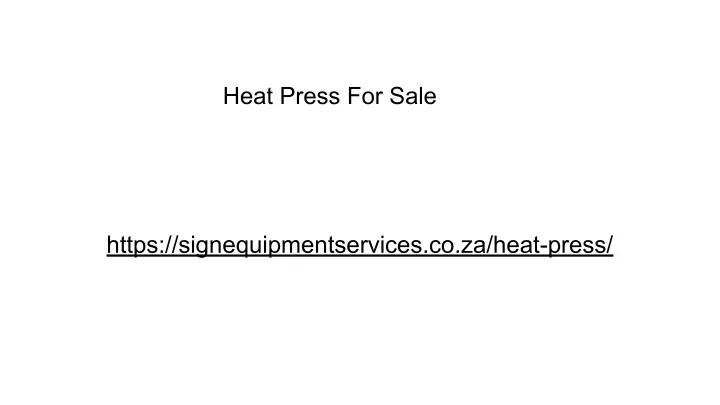 heat press for sale