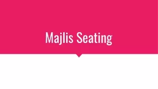 majlis seating