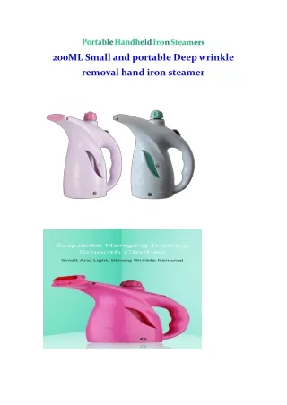 Handheld Garment Steamer for Clothes