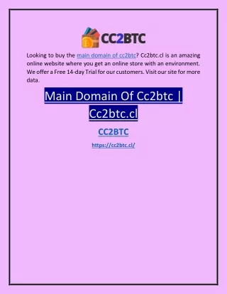 Main Domain Of Cc2btc Cc2btc.cl
