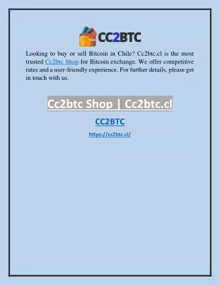 Cc2btc Shop Cc2btc.cl