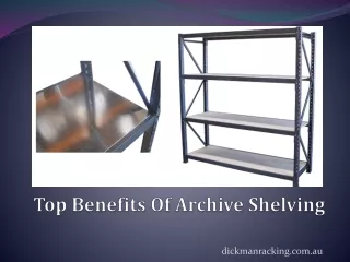Top Benefits Of Archive Shelving