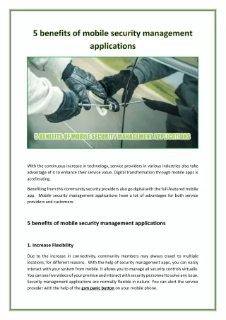 5 benefits of mobile security management applications