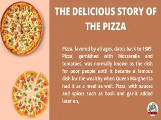 THE DELICIOUS STORY OF THE PIZZA