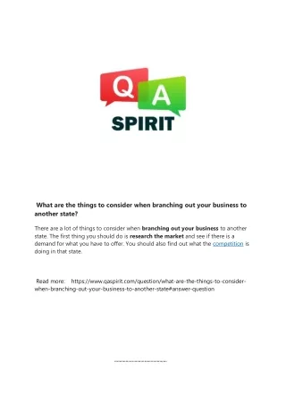 what are the things to consider when branching