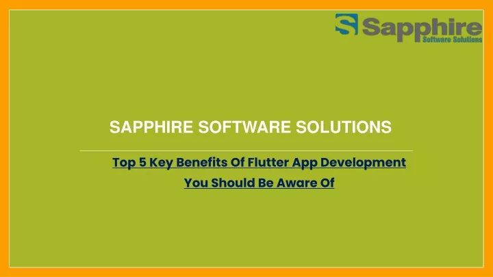 sapphire software solutions