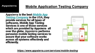 mobile application testin g company