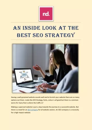 An Inside Look At the Best SEO Strategy
