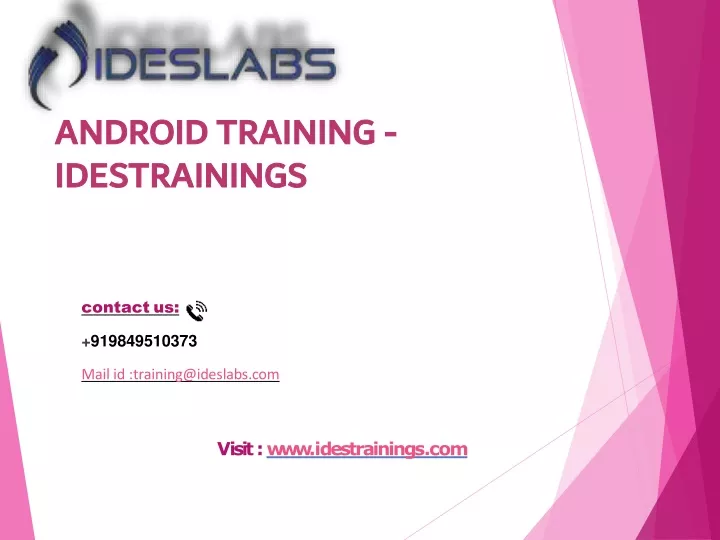 android training idestrainings