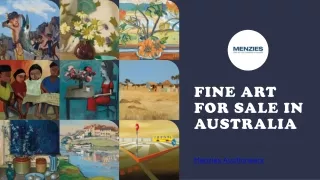 Fine Art for Sale in Australia - Menzies Auctioneers