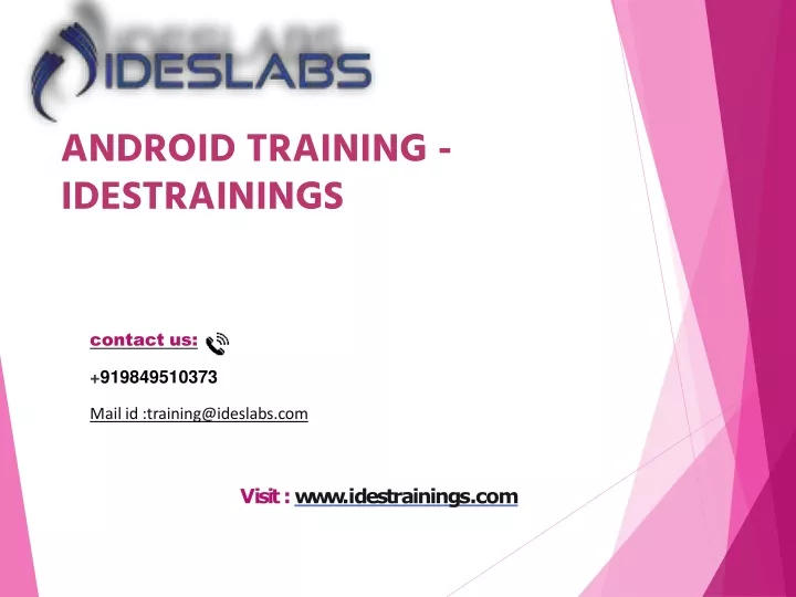 android training idestrainings