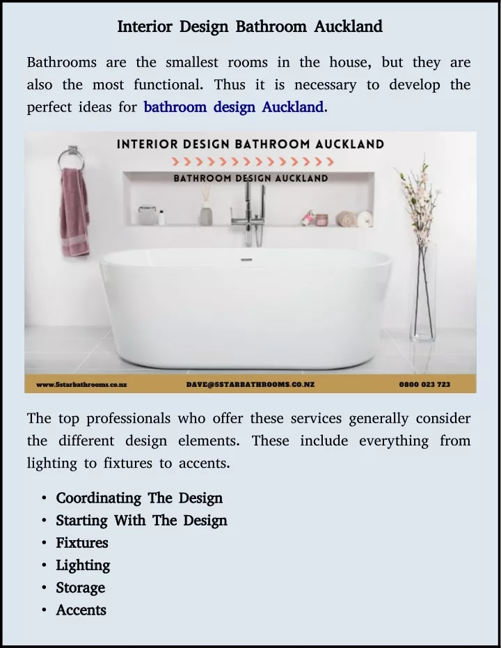 PPT - latest interior bathroom design in auckland PowerPoint ...