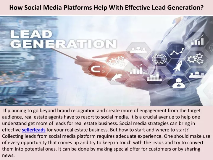 how social media platforms help with effective lead generation