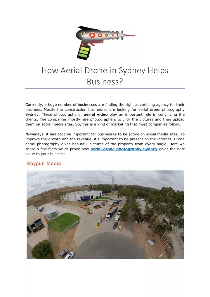 how aerial drone in sydney helps business