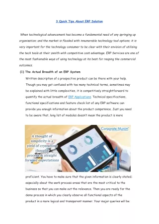 3 quick tips about erp solution