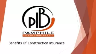 Benefits Of Construction Insurance