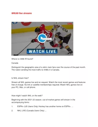 NHL66 live streams02