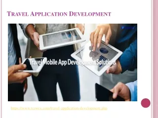 travel application development