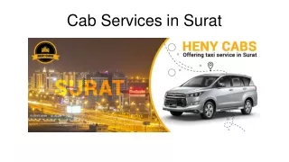 cab services in surat