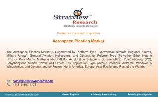 Aerospace Plastics Market Size, Share, Trend, Forecast, & Industry Analysis