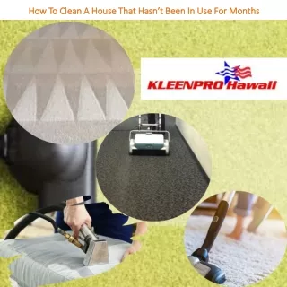 how to clean a house that hasn t been