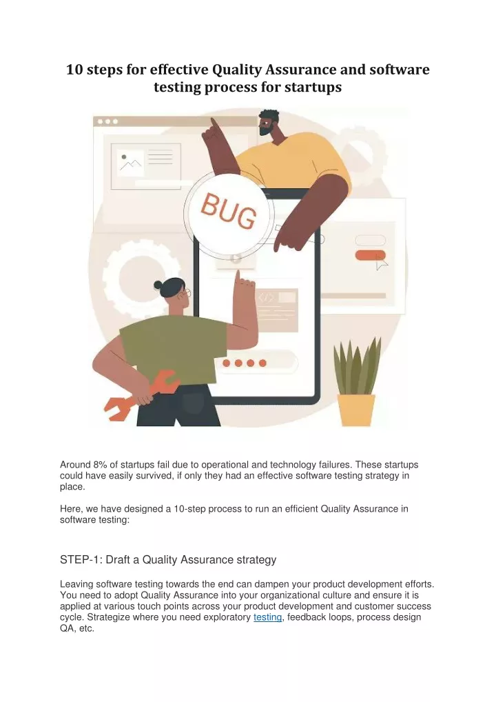 10 steps for effective quality assurance