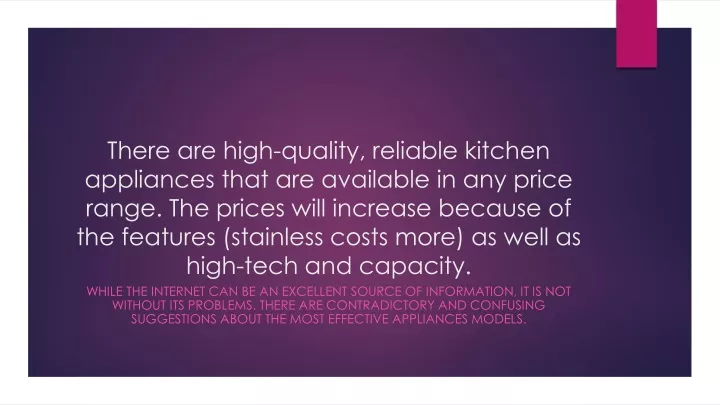 there are high quality reliable kitchen