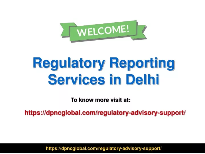 regulatory reporting services in delhi