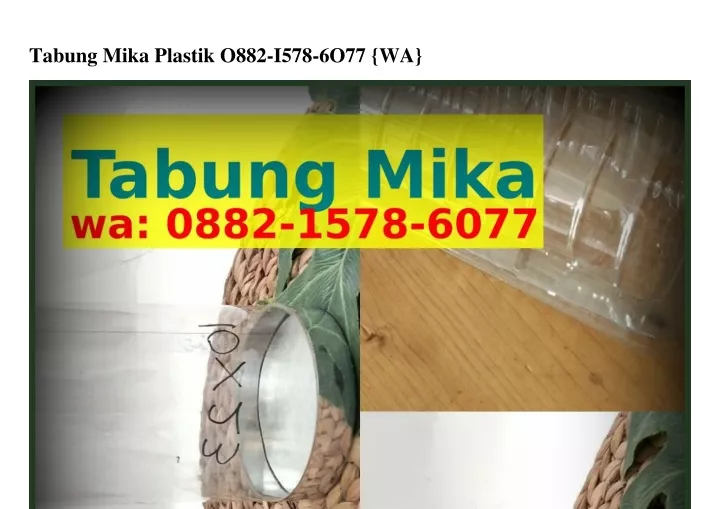 tabung mika plastik o882 i578 6o77 wa