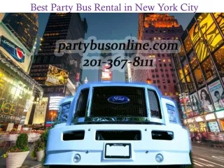 Best Party Bus Rental in New York City