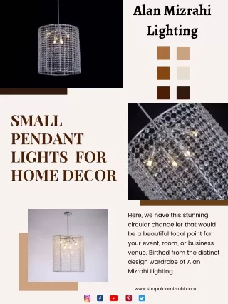 Order Small Pendant Lights Online for Home Decor