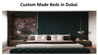 Custom Made Beds in Dubai