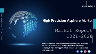 High Precision Asphere Market Insights, Share and Forecasts Report 2028