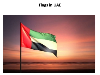 Flags in UAE