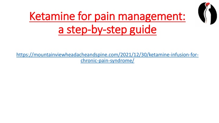 ketamine for pain management ketamine for pain