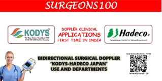 100 Applications of Kody's Vascular Dopplers in Department of Surgeries