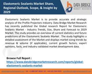 elastomeric sealants market share regional