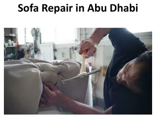 Sofa Repair in Abu Dhabi