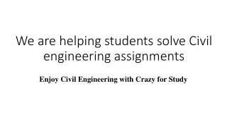 Civil Engineering Textbooks Solution Manuals |Crazy For Study