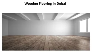 Wooden Flooring in Dubai