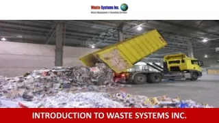 introduction to waste systems inc