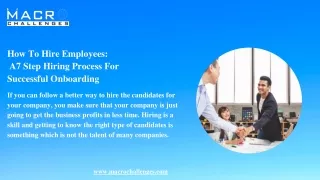 how to hire employees a7 step hiring process